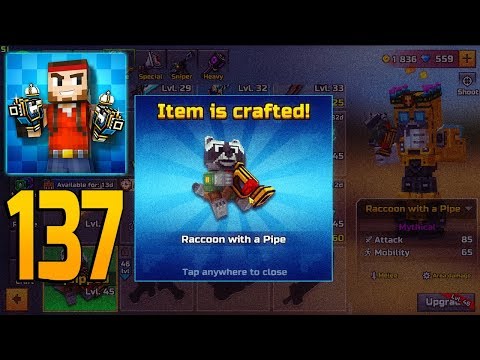 Pixel Gun 3D - Gameplay Walkthrough Part 137 - Raccoon with a Pipe