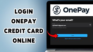 How To Login OnePay Credit Card Online | Sign In To OnePay Visa Card 2025
