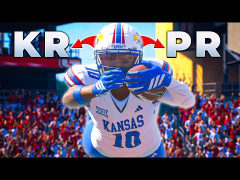 My College Career But Only Punt/Kick Returns as a Kansas Jayhawk! (FULL MOVIE)