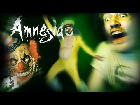 FRICKING CLOWNS EVERYWHERE! - Amnesia: Custom Story - Part 1 - Laughing in the darkness