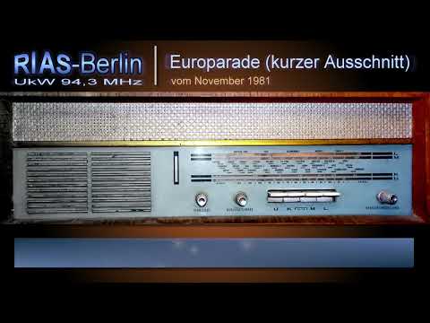 RIAS Berlin - Europarade (Kurzer Ausschnitt 1981)