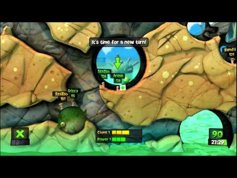 Gameplay de Worms Revolution Collection