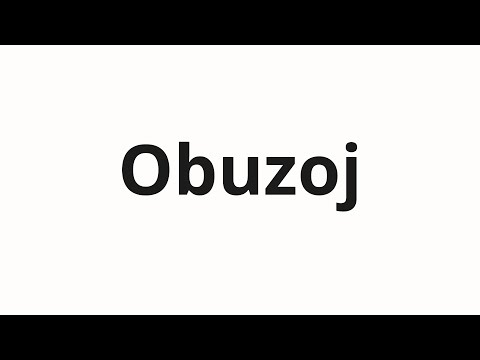 How to pronounce Obuzoj | Обузой (Burden in Russian)