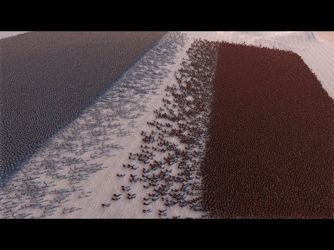 20.000 SPARTANS vs 40.000 SAMURAI HORSE ROBOTS - Ultimate Epic Battle Simulator