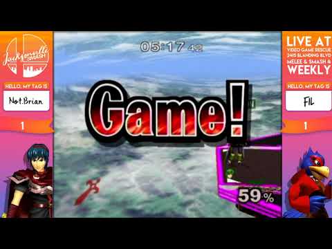 Jax Smash Weekly 1/4 - Not.Brian(Marth) vs. Fil(Falco, Marth) Losers R3