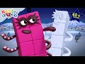 Winter Weather in Numberland! | 1 Hour Compilation - Numberblocks | 123 - Numbers Cartoon For Kids ​