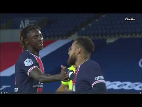 PSG – Dijon  2 eme but de Moise Kean 24 octobre 2020