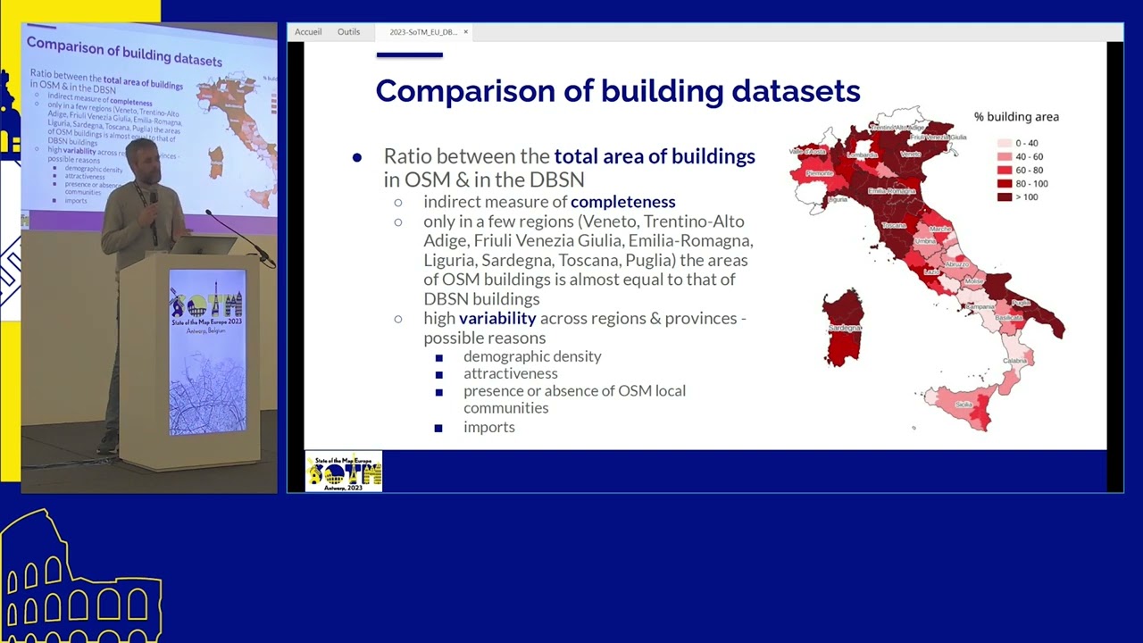 2023: Exploring OSM-based geospatial datasets: insights from the Italian National Summary Database
