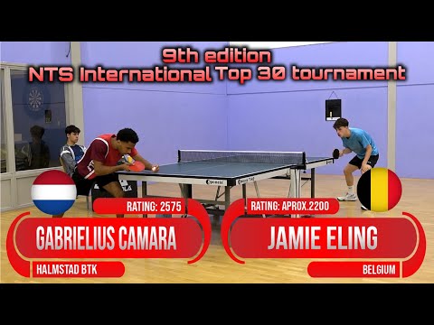 9th edition NTS int. tournament Gabrielius Camara vs Jamie Eling #sports #卓球