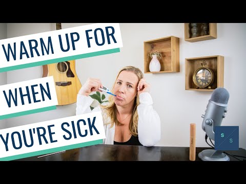 Vocal Warm Up for When You're Sick with the Singing / Straw (Should You Sing When You Have a Cold?)