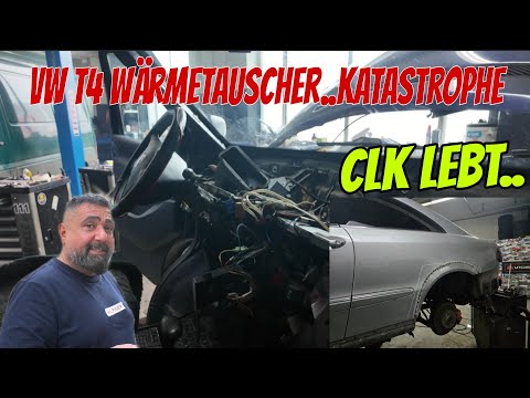 Workshop routine...VW T4 heat exchanger...CLK W209 continues...