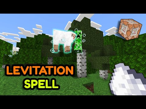 Minecraft Bedrock Levitation Spell | Bedrock Command Block Tutorial