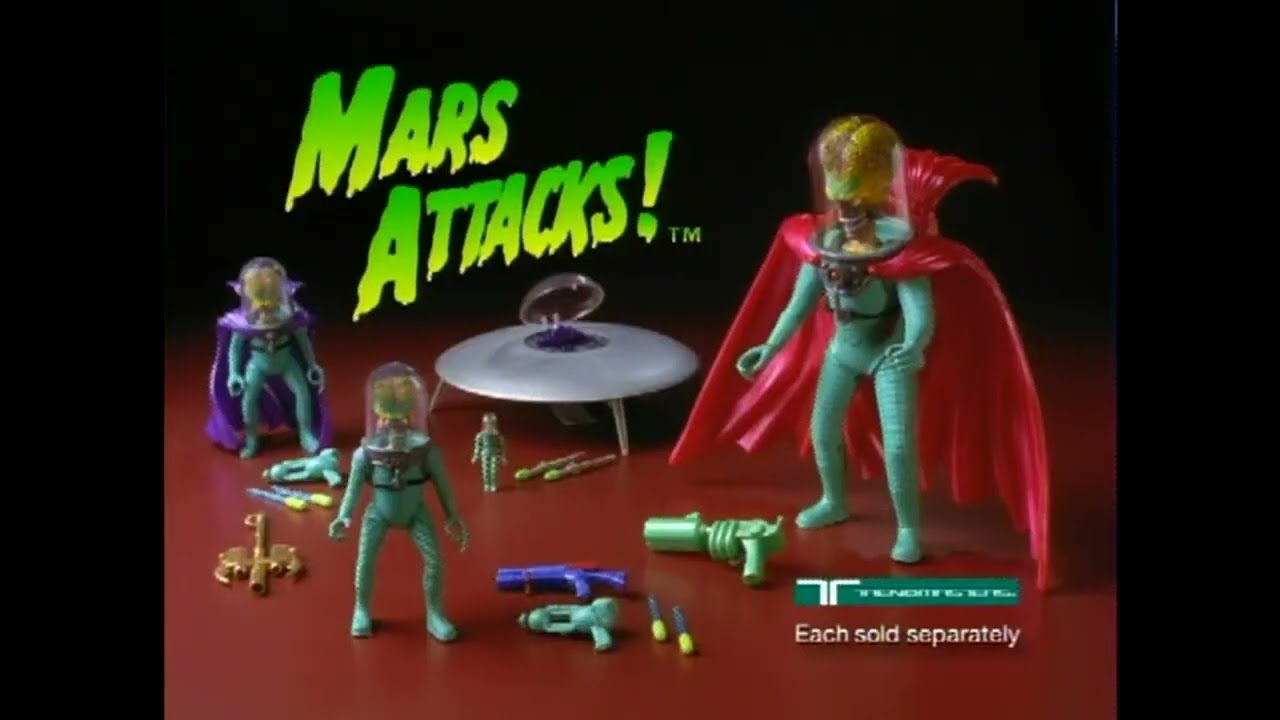 Mars Attacks (1996 film): Trendmasters action figures (commercial, November 1996)