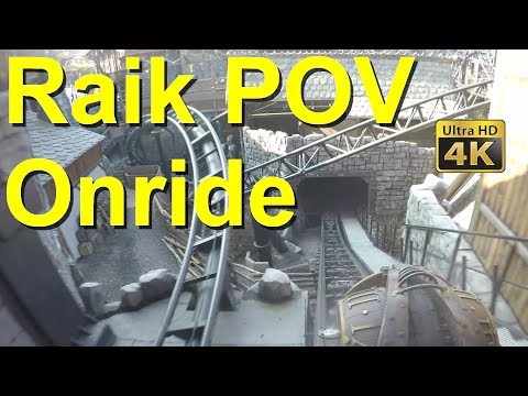 Phantasialand Raik onride (4K UHD) POV 2018 – Klugheim – Raik 1. Reihe / 1st row