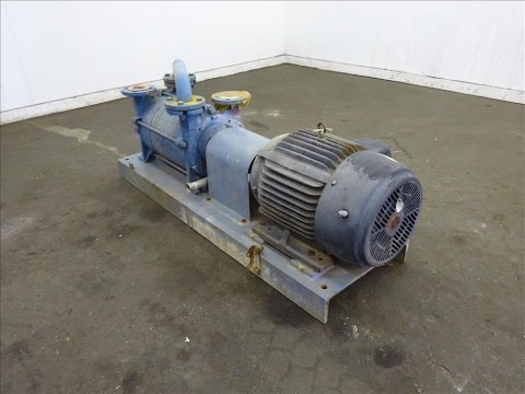 Used- Travaini Liquid Ring Two Stage High Vacuum Pump - stock # 45695016