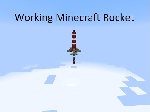How To Make a Working Minecraft Rocket (No Command Blocks)