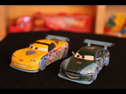 Mattel Disney Cars Ice Racers Jeff Gorvette & Nigel Gearsley Video