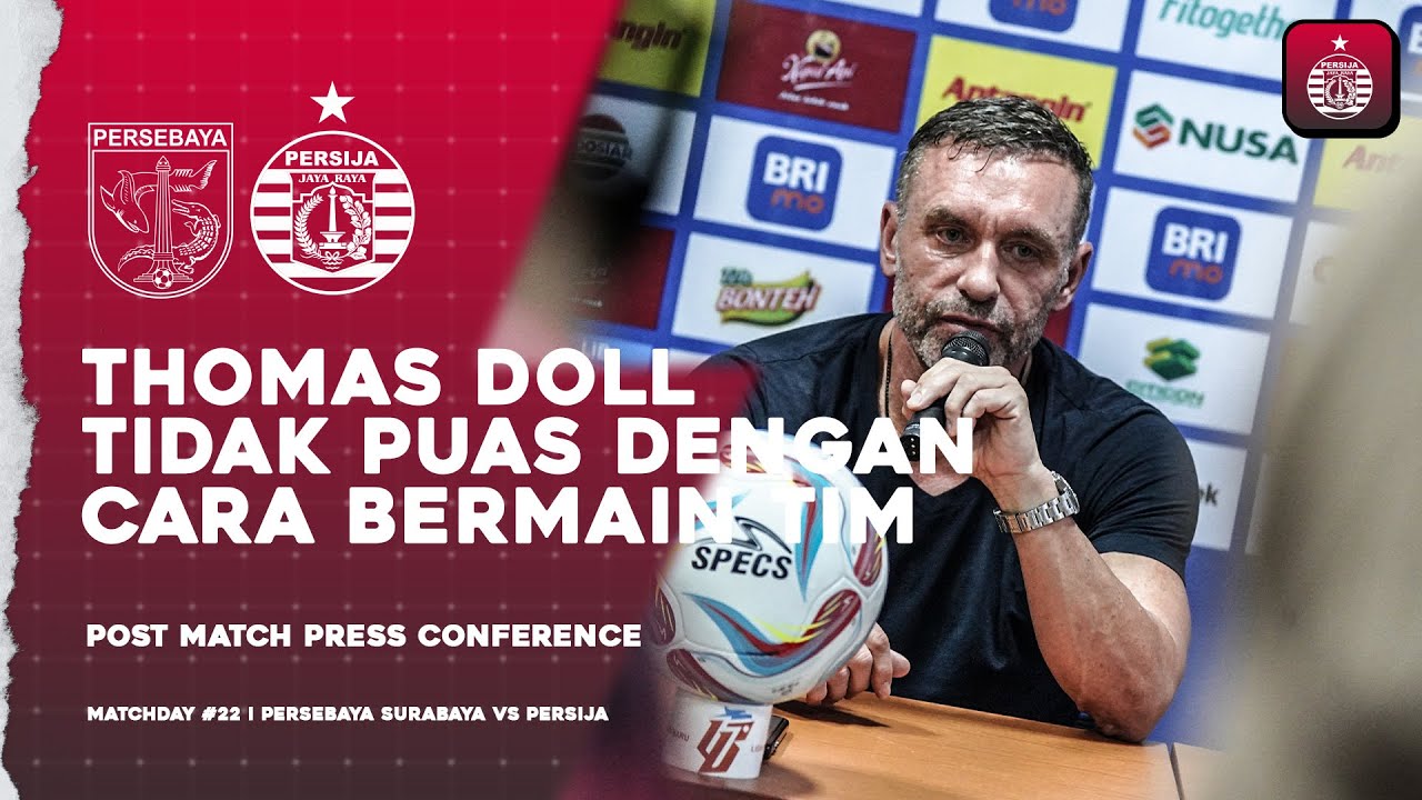 Thomas Doll Tidak Puas dengan Cara Bermain Skuad Persija | Press Conference