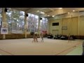 Чемпионат Риги по художественной гимнастике. Юниры. Групповые упражнения (мяч) 