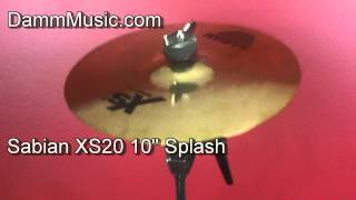 Video thumbnail for Sabian XS20 10" Splash Cymbal Demo by Damm Music Center