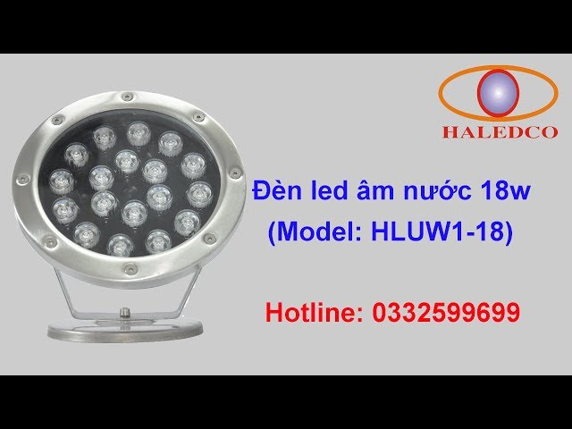 Đèn led âm nước HLUW1-18 dạng đế