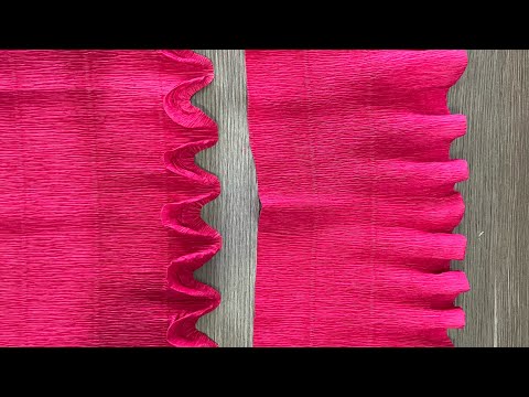 Part of a video titled How to curl crepe paper by hand, super easy. - YouTube