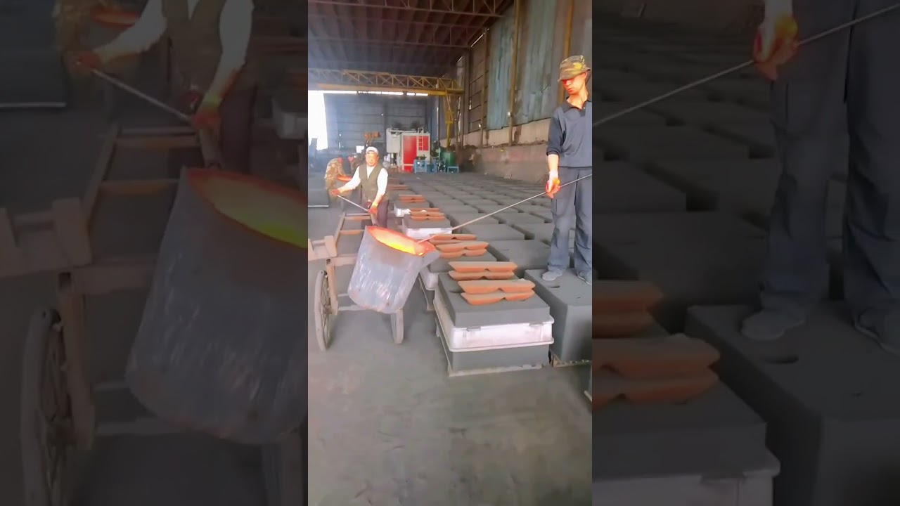 Casting process with molten iron