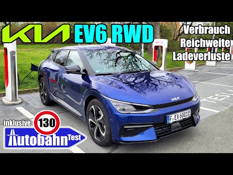 Real-time consumption Kia EV6 RWD (229 hp) - Commuter City Country Highway WLTP Range Charging lo...
