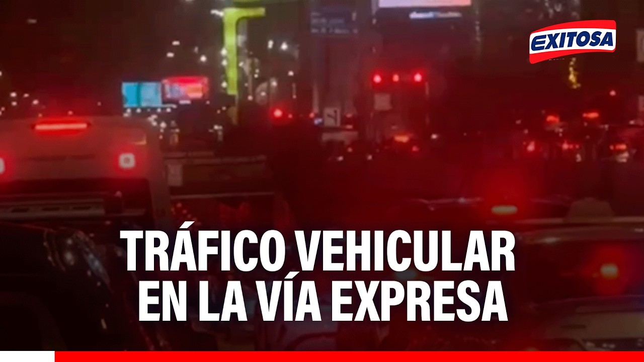 🔴🔵 Tráfico en la vía expresa rumbo a la av. Grau complica el tránsito en la zona