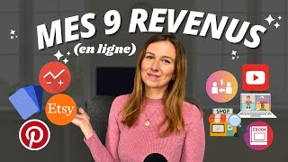 Mes 9 sources de revenus en ligne en 2025 [et comment j’ai commencé à 16 ans]
