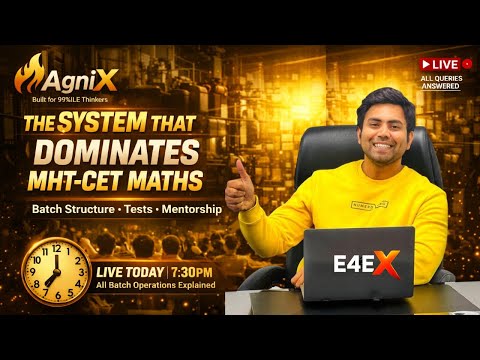The System That Dominates MHT-CET Maths | AgniX Live @ 7:30 PM #mhtcet2026