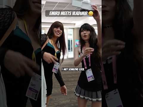 Emiru meets Vladimir 😁 #emiru #twitchcon