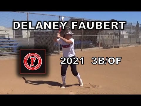 2021 Delaney Faubert Third Base and Outfield Softball Skills Video
