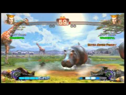 SSF4 [A vs A]: elevator kart(#11 Guile) vs imstilldadaddy(#1 Guile) Ep.208