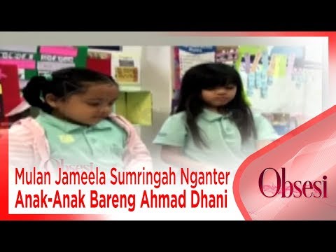 Mulan Jameela Sumringah Nganter Anak-Anak Bareng Ahmad Dhani - OBSESI