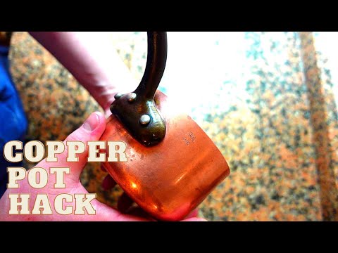 Cleaning Hack! How to restore copper pots like new in a few mins.