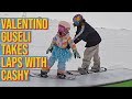 6 Year Old Cash Rowley Snowboards W Olympian X Games Medalist Valentino Guseli