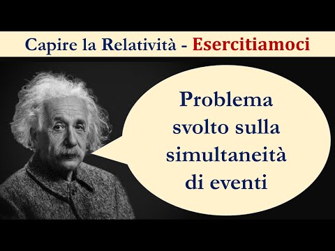 Problema svolto:  Simultaneità e relatività