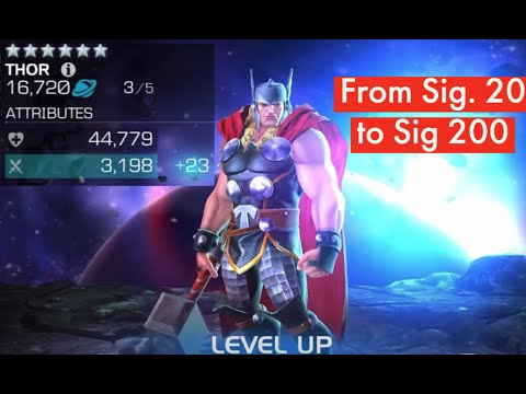 Thor Rank up - Sig. 20 vs Sig. 200 Damage Comparison