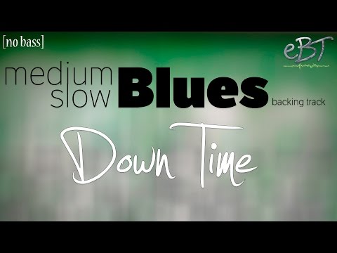Medium Slow Blues Backing Track in A Major | 65 bpm [NO BASS]
