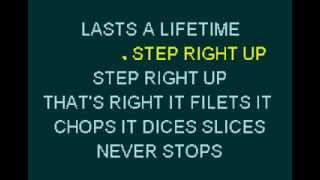Karaoke:  Step Right Up by Tom Waits