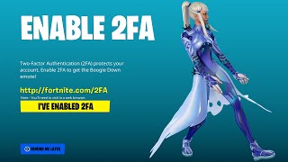 HOW TO ENABLE 2FA ON FORTNITE CHAPTER 4 SEASON 2!