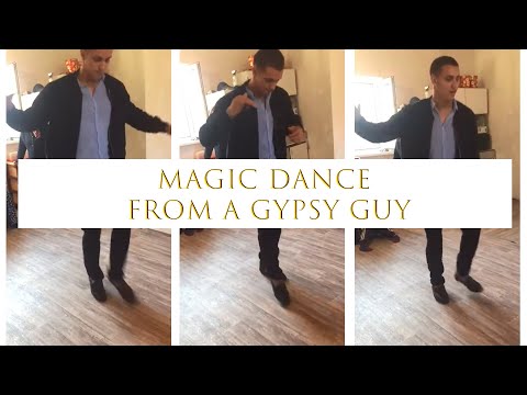 Magic dance from a gypsy guy