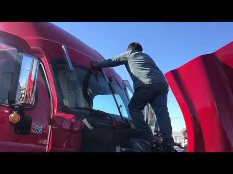 Visor installation  Freightliner Cascadia GMS custom Rigs