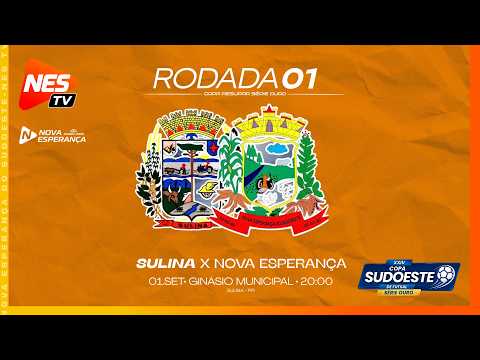 SULINA x NOVA ESPERANÇA  DO SUDOESTE | RODADA 01 – COPA SUDOESTE DE FUTSAL SÉRIE OURO
