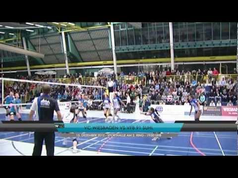 VCW TV: Spielbericht VC Wiesbaden - VfB 91 Suhl (DVL, 10. Spieltag, 15.12.2012)