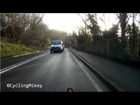 Mini tipper close pass on cyclist - NL09NVK