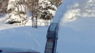 Honda 4514 Tractor with snowthrower 2014 video 1