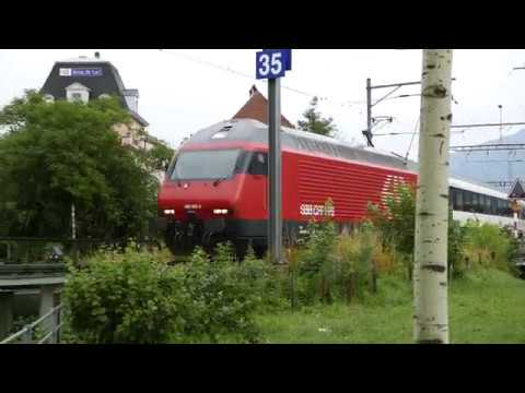 Swiss steam and electric trains at Brienz, Rothorn and Interlaken