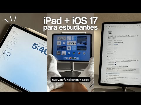 nuevo iOS 17 + tour por mi iPad Pro siendo estudiante 🦖 | mejores apps y trucos